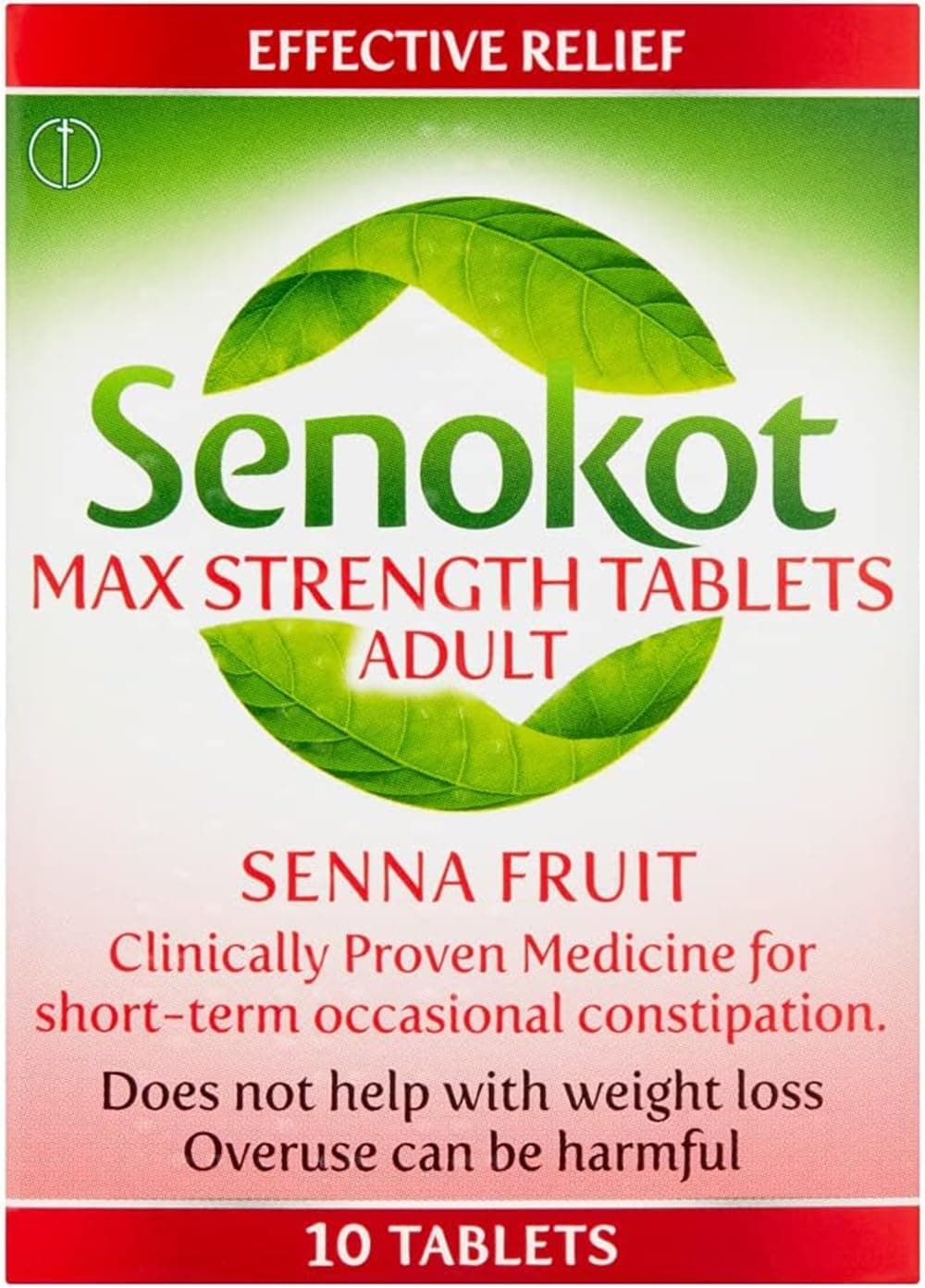 – Strength Max Tablets Adults, Senna Fruit, 10 Count, Constipation Relief for Adults, Dual Action Laxative, Double Action Constipation Relief, Effective Overnight
