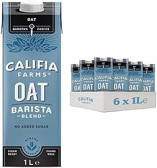 Califia Farms Oat Barista Blend with Calcium - Dairy Free, Lactose Free, Vegan (6 x 1L)