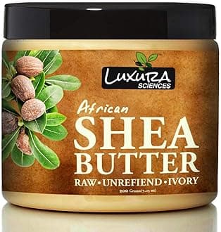 African Raw Shea Butter Unrefined Organic Ivory for Skin and Body.(200 Gms)