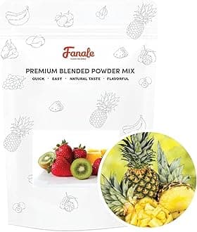 Fanale Premium Pineapple Bubble Tea Flavoring Powder | Perfect for Baking, Smoothies, Desserts and Drinks | Instant Flavoring Powder for Boba Milk Tea - 2.2 Pounds (Pack of 20