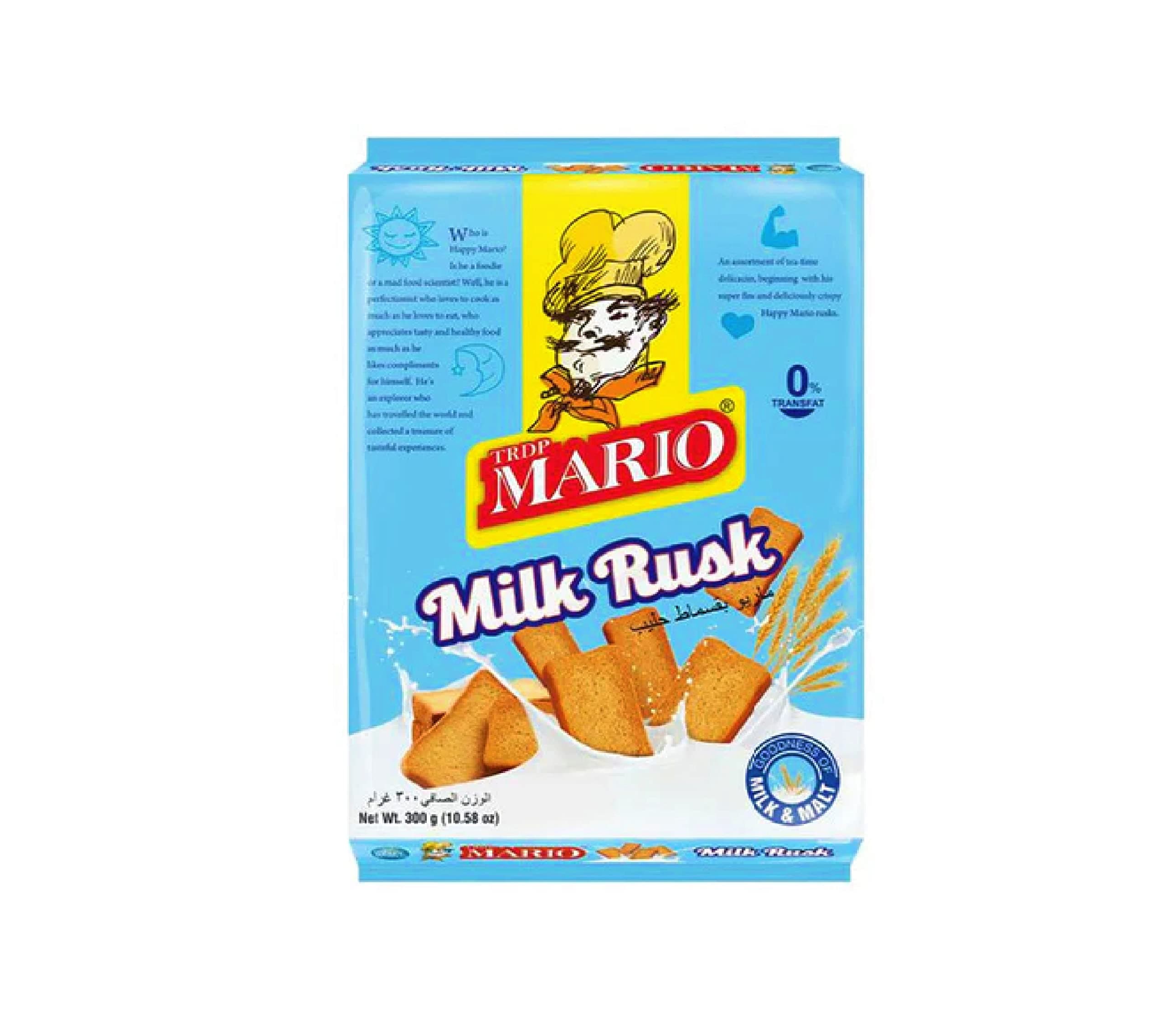 Mario Milk Rusk, 300 gm