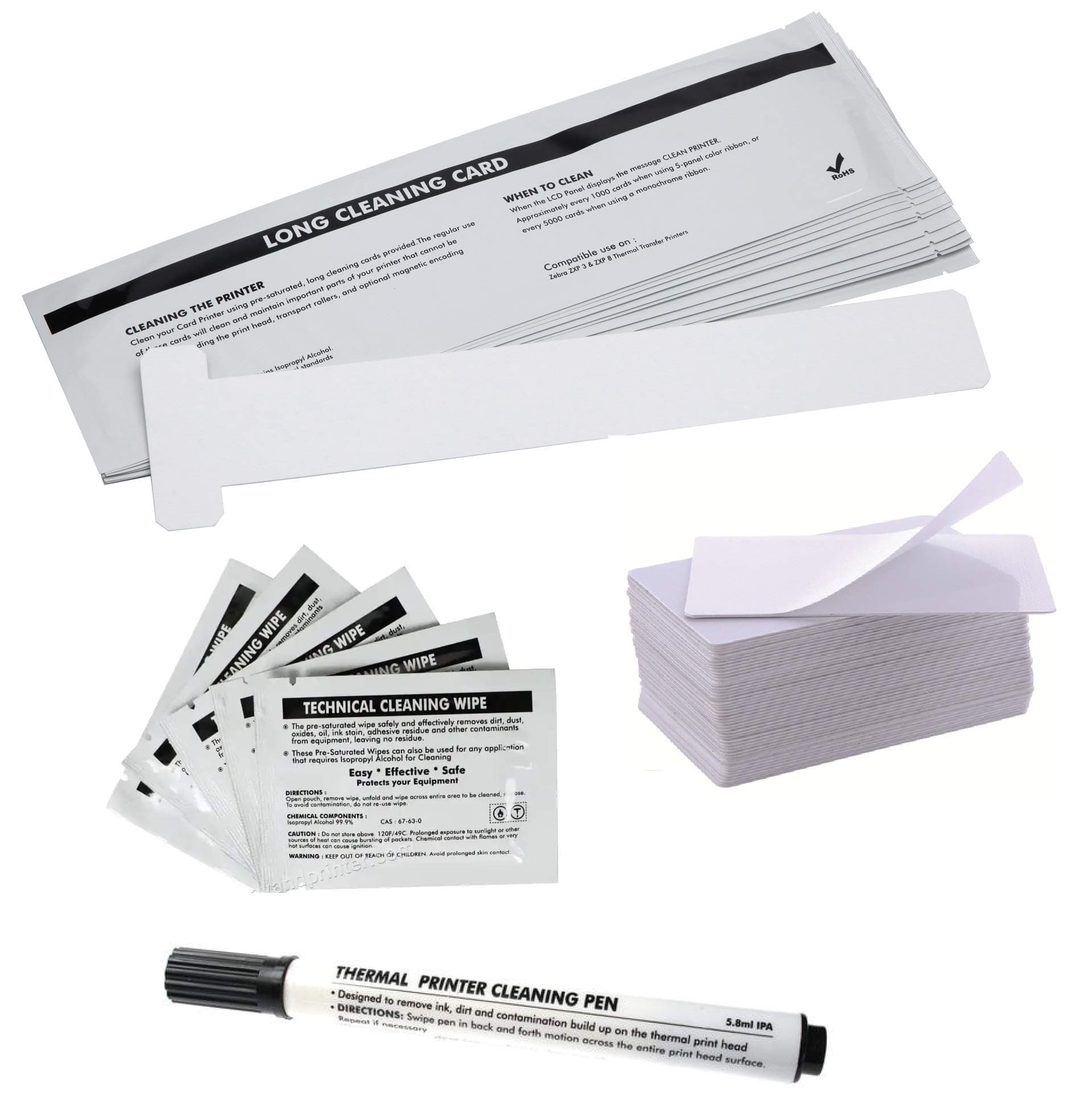 Advanced Compatible Cleaning Kit for Evolis Primacy & Zenius Card Printer