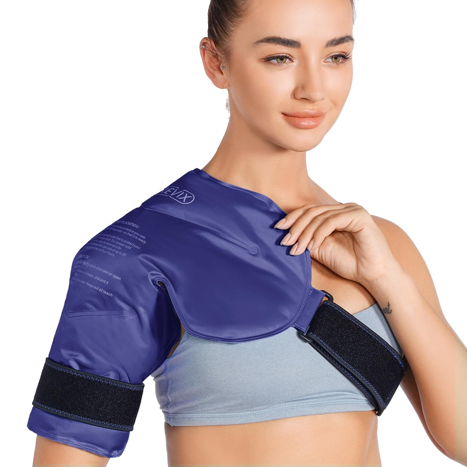 REVIX Shoulder Ice Pack Rotator Cuff Cold Therapy, Ice Packs for Injuries Reusable Gel for Shoulders Pain Relief, Bursitis and Swelling, Cold Compress Shoulder Ice Wrap