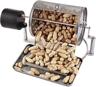 Peanut Bean Roasting Machine for Home,Coffee Roaster Machine Household Electric Coffee Bean Roaster with 1~33 RPM Speed Adjustable,800g