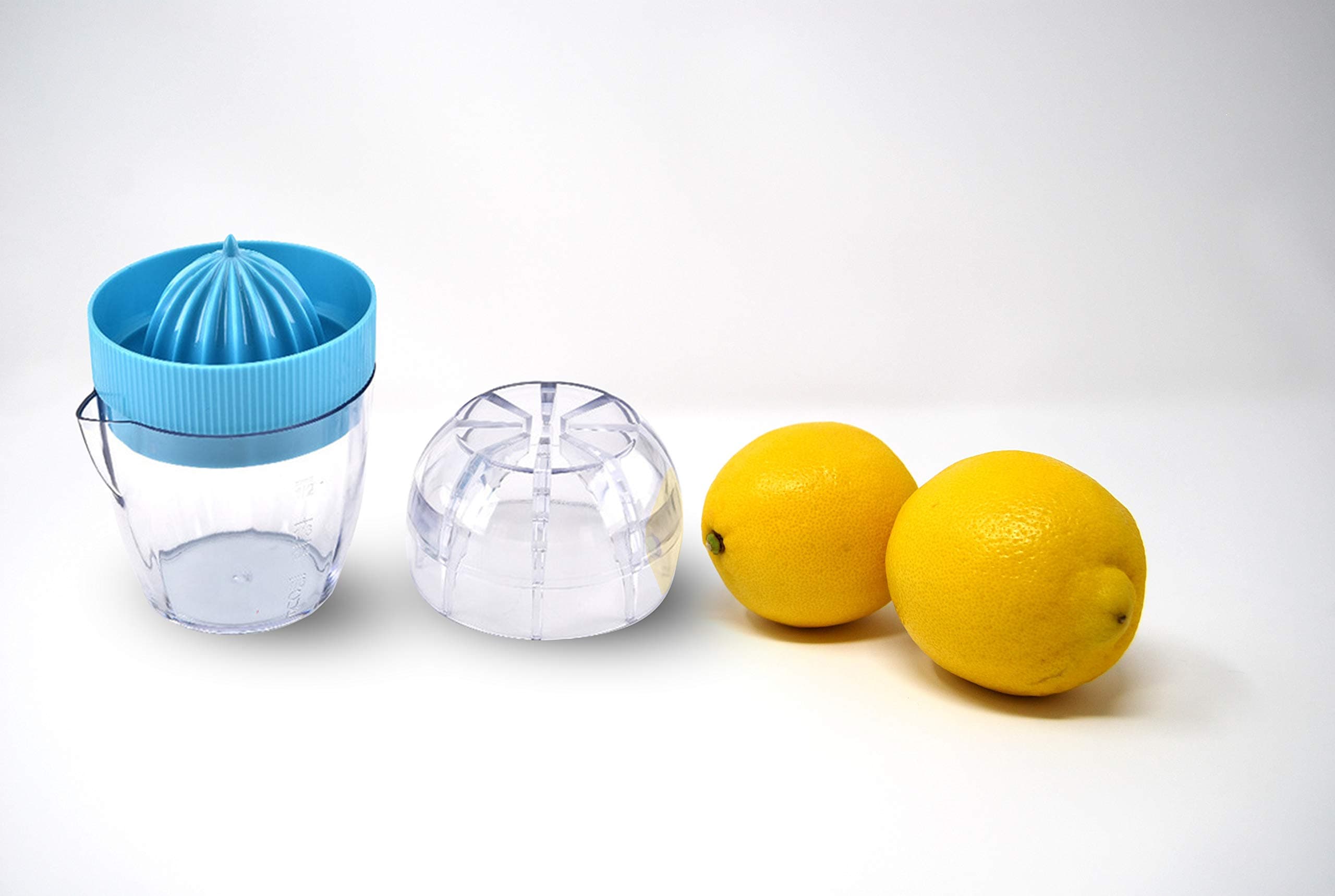 Manual Mini Lemon and Lime Squeezer Juicer with Measuring Cup