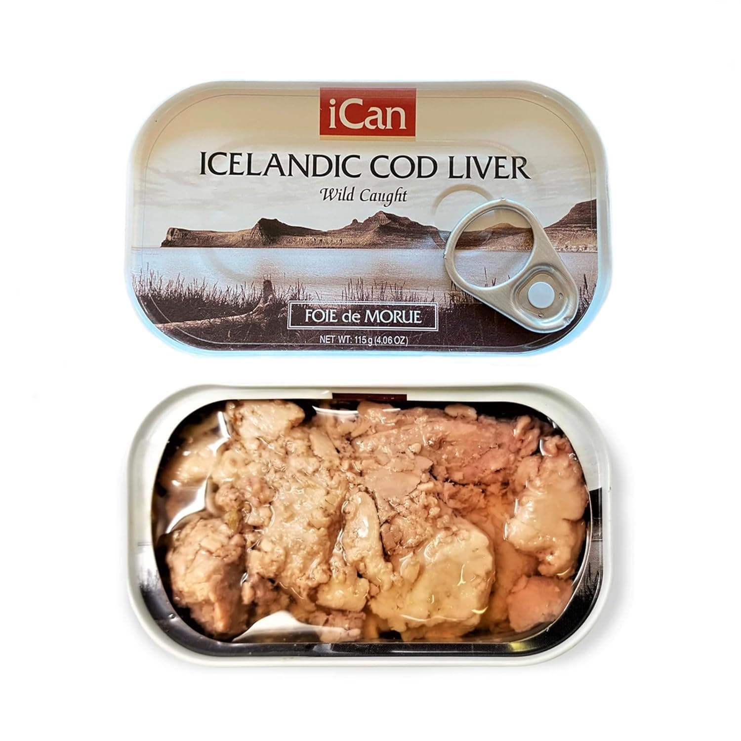 Wild Cod Liver Canned From Iceland 4.06oz pack of 4