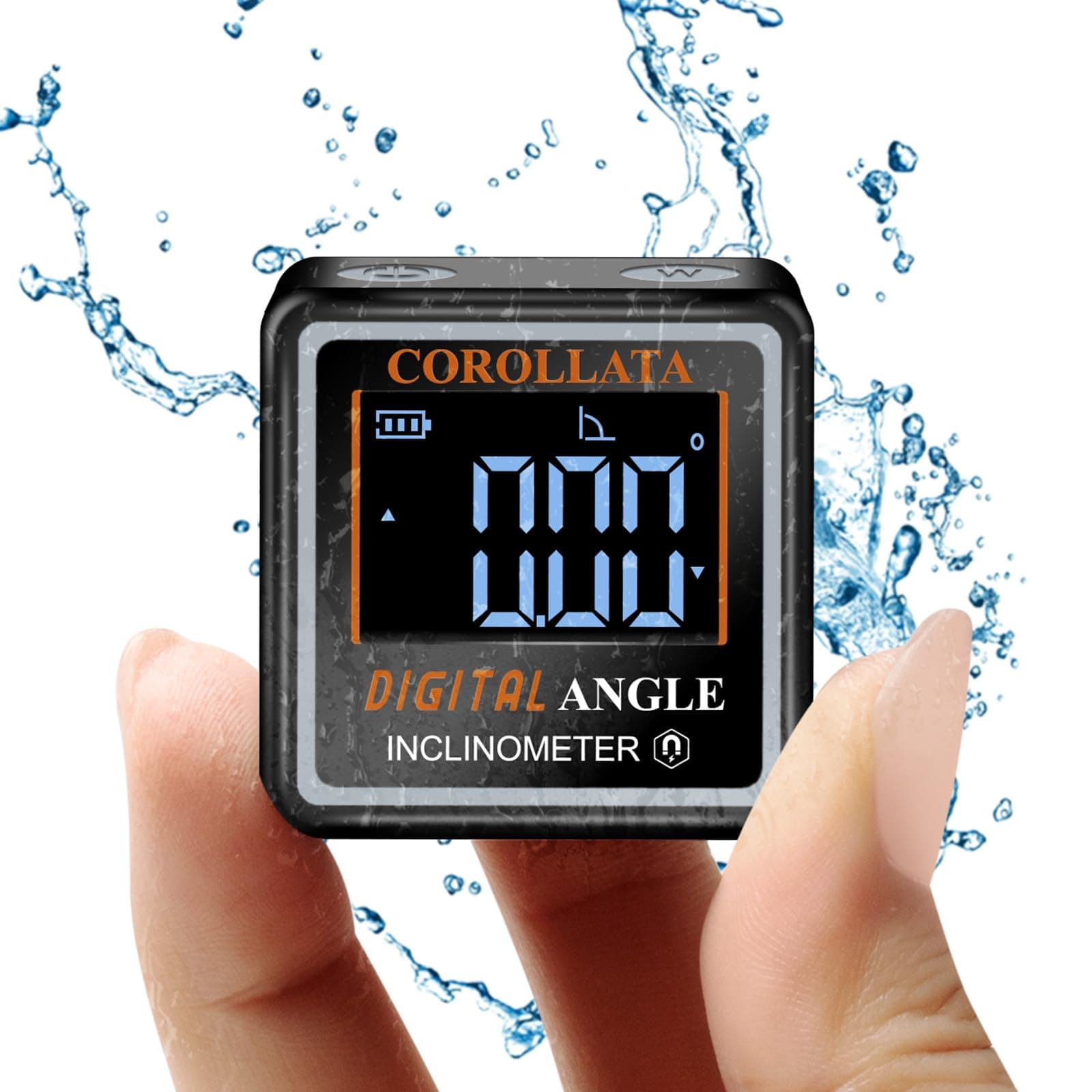 Mini Digital Angle Finder Gauge - Magnetic Torpedo Level Tool with LCD Display Precision Protractor