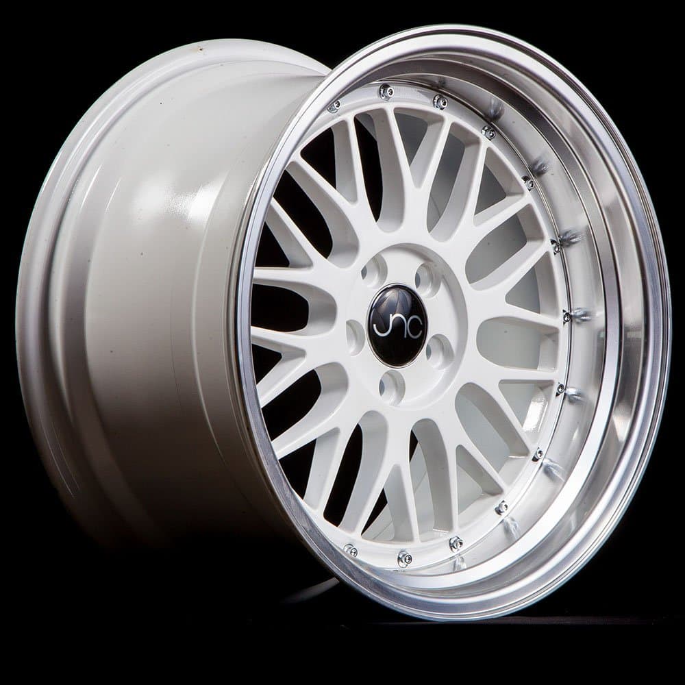 JNC Wheels 005 One 17x8.5 5x100 30 White Machine Lip