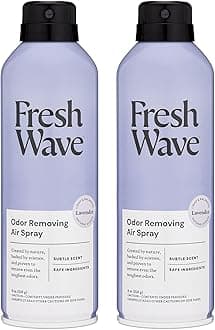 Lavender Odor Eliminator Spray & Air Freshener, 8 oz. | Pack of 2 | Non-Aerosol, Fine Mist | Safer Odor Relief | Natural Plant-Based Odor Eliminator | For Furniture, Fabrics & Trash