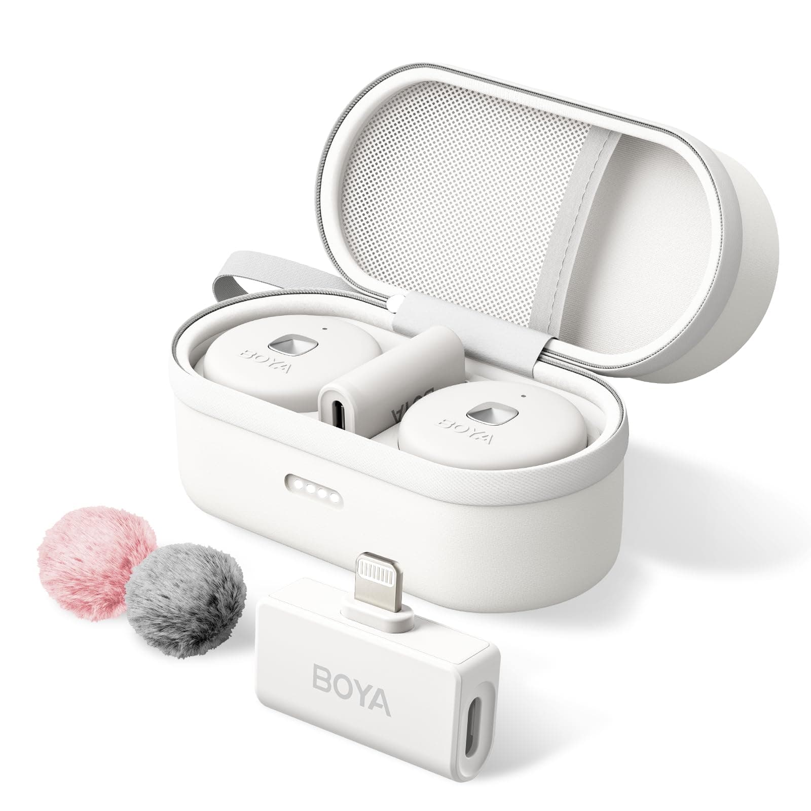 – Omic-D-W Wireless Lavalier Microphone for iPhone iPad, Noise Cancellation, 18H Battery Life, 164ft Transmissio, Compact Wireless Microphones for Recording, Live Stream, YouTube, Facebook, TikTok