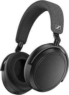 Sennheiser MOMENTUM 4 Bluetooth Wireless Headphones, High Performance Drivers, Noise Canceling, 60-Hour Playback, Touch Panel, Low Latency, AptX Adaptive, Multipoint, Black
