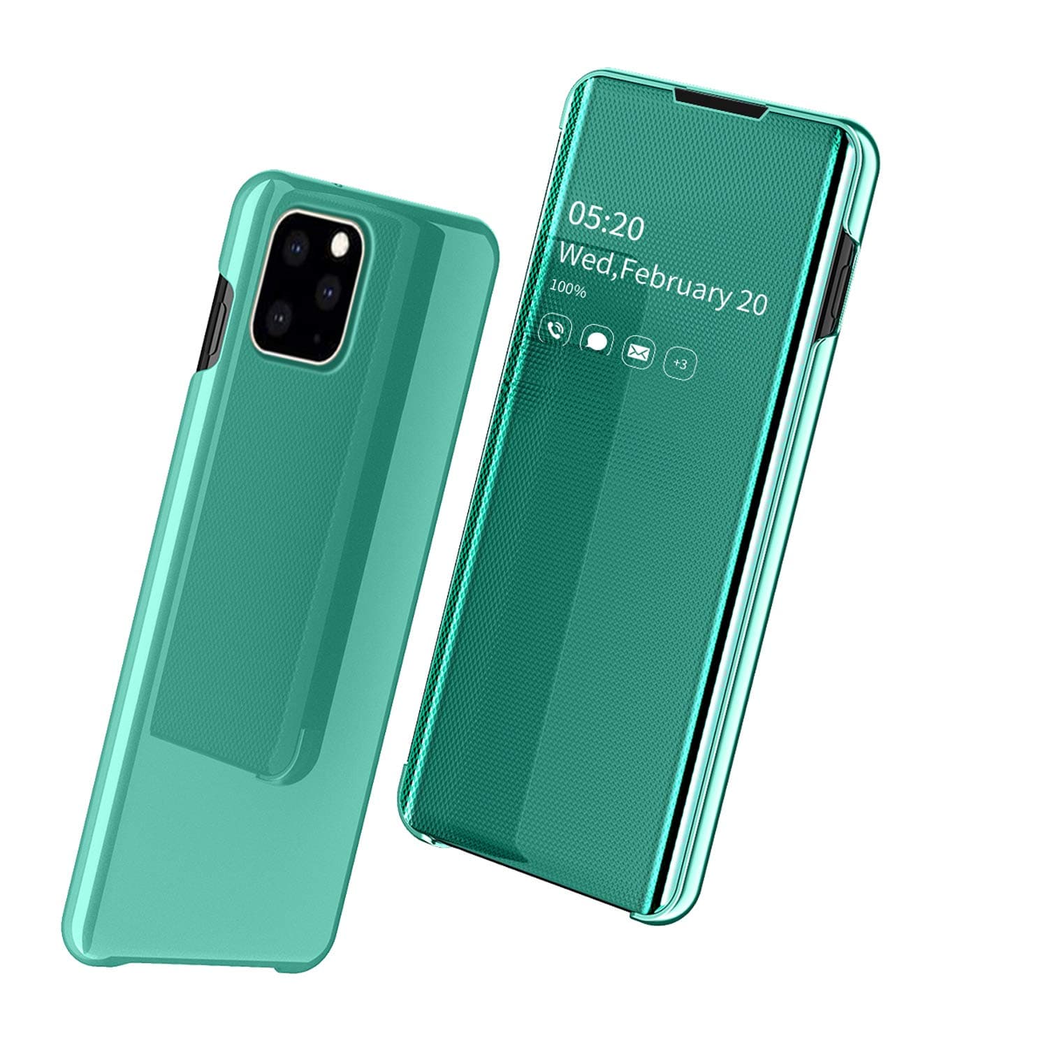 SWMGO® Mirror Plating Flip Case for Apple iPhone 11 (Green)