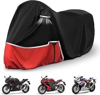 Waterproof Motorcycle Cover Replace for Honda CBR600RR CBR1000RR /CBR500R CBR650R CB1000R Sport/Standard Model, 420D Oxford Cloth Motorcycle Cover for Snow Rain Dust Protection