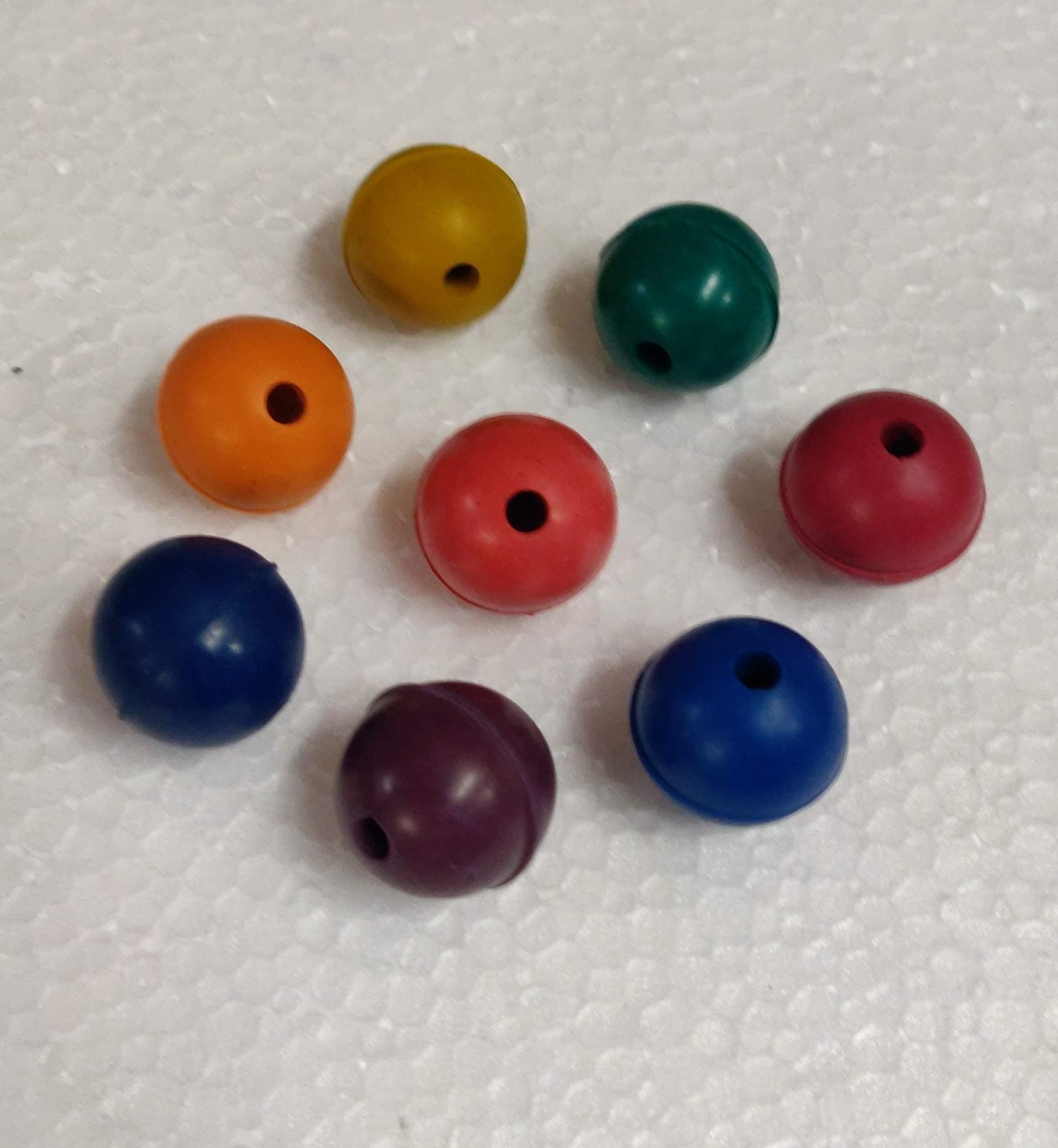 8 PC Rubber Ball Set Accessory for Tuning Forks Better Grip 8 Colors by Tuningforkshop