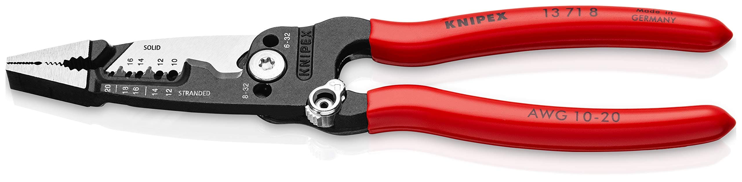 KNIPEX Tools 13 71 8 Forged Wire Stripper, 8-Inch