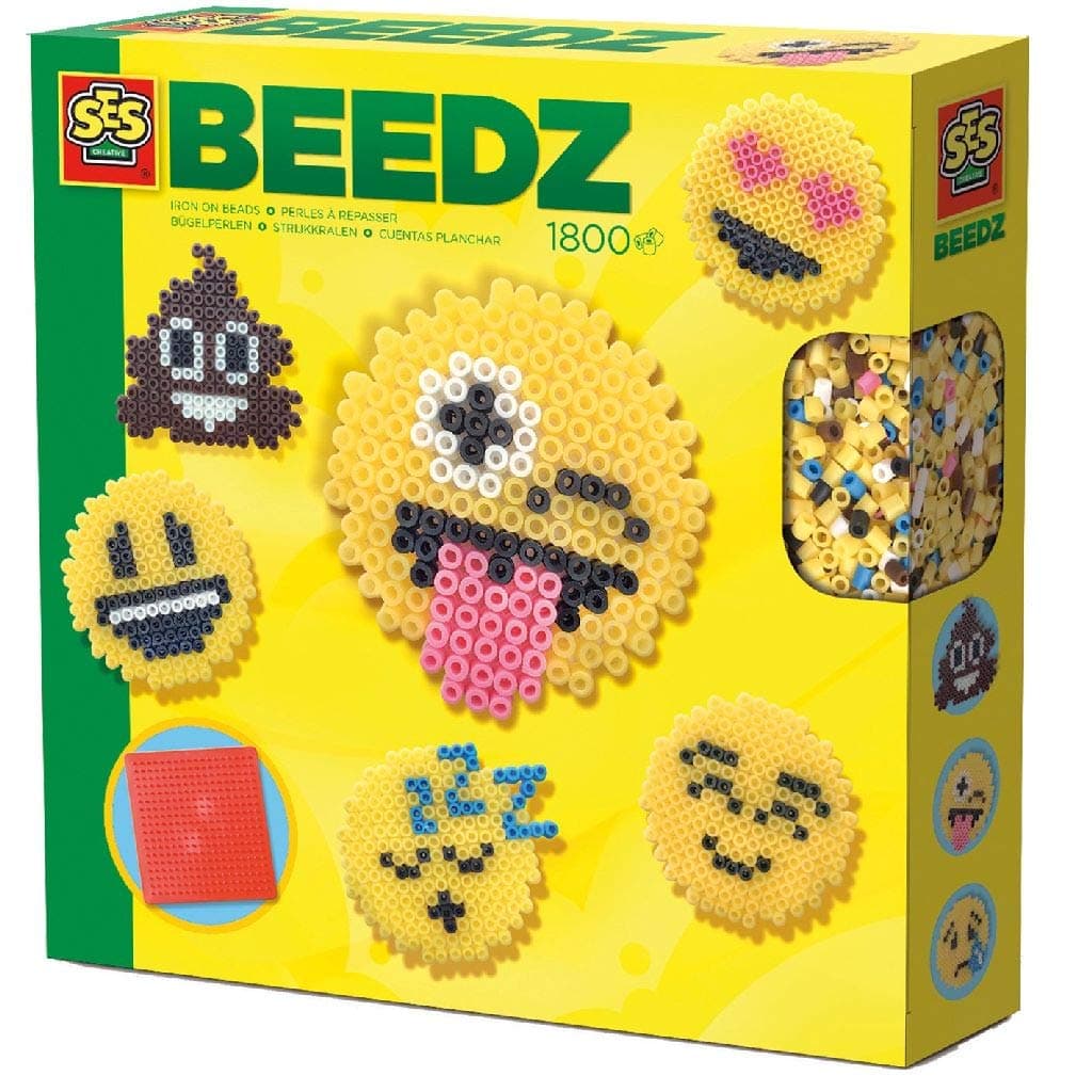 06231 Beedz Emoticons Iron On Bead, Mixed