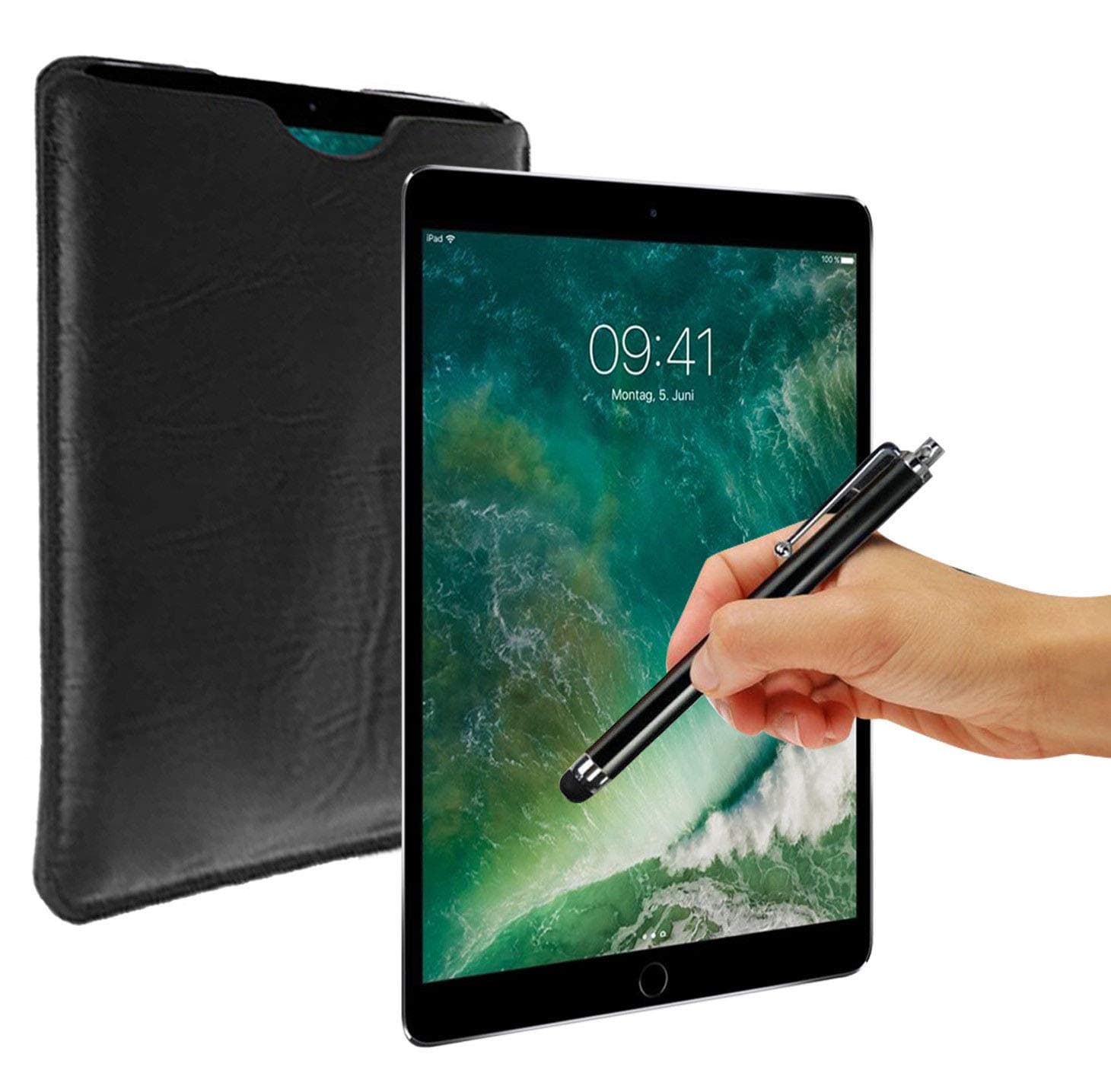 VVM Tech For Yarvik Xenta 10ic (10") -Tablet Sleeve Pouch PU Leather Case Cover + Stylus Pen
