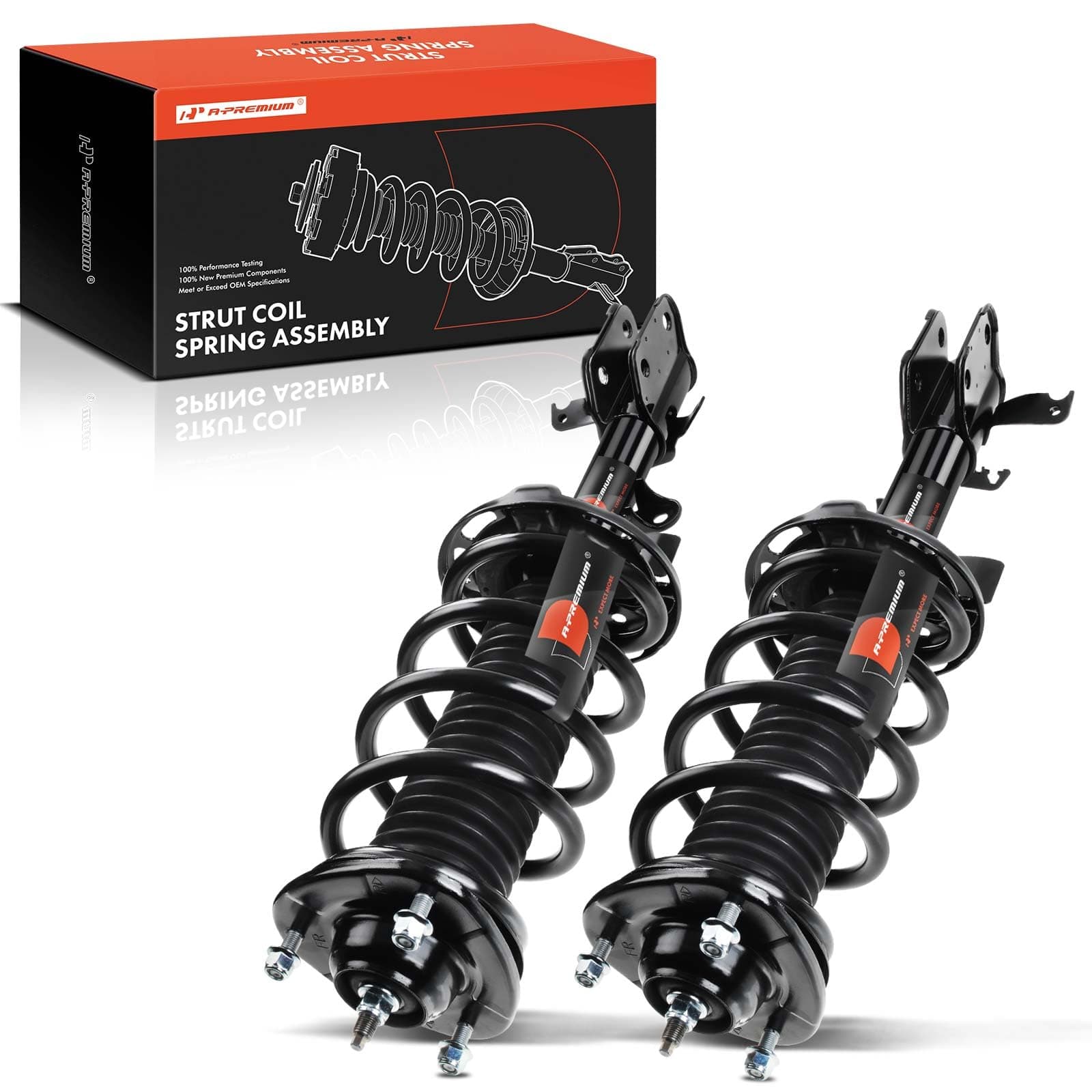 A-Premium Front Complete Strut, Spring and Mount Assembly Compatible with Honda Odyssey 2013 2014 2015 2016 2017 V6 3.5L, 2-PC Set