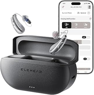 ELEHEAR-Beyond Hearing Aids, OTC Hearing Aids for Seniors and Adults with AI Powered Speech Enhancement and Tinnitus Masking, Superior Sound Quality, Bluetooth Enabled & App Control, Upgraded Receiver