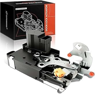 A-Premium Door Lock Latch Actuator Compatible with Cadillac Escalade, Chevy Chevrolet Avalanche, Silverado, Suburban, Tahoe & GMC Sierra, Yukon - Front Right Passenger Side, # 15053682, 15068500
