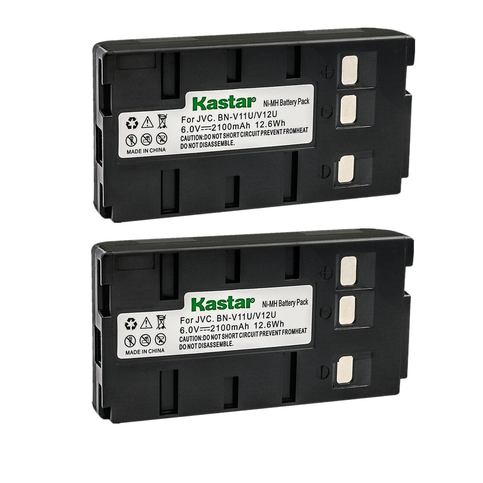Kastar 2-Pack Battery Replacement for JVC GR-AXM750U GR-AXM750US GR-AXM755US GR-AXM80U GR-AXM88UM GR-AXM800U, JVC BN-V11U BN-V12U BN-V14U BN-V15U BN-V18U BN-V20U BN-V22U BN-V24U BN-V25U