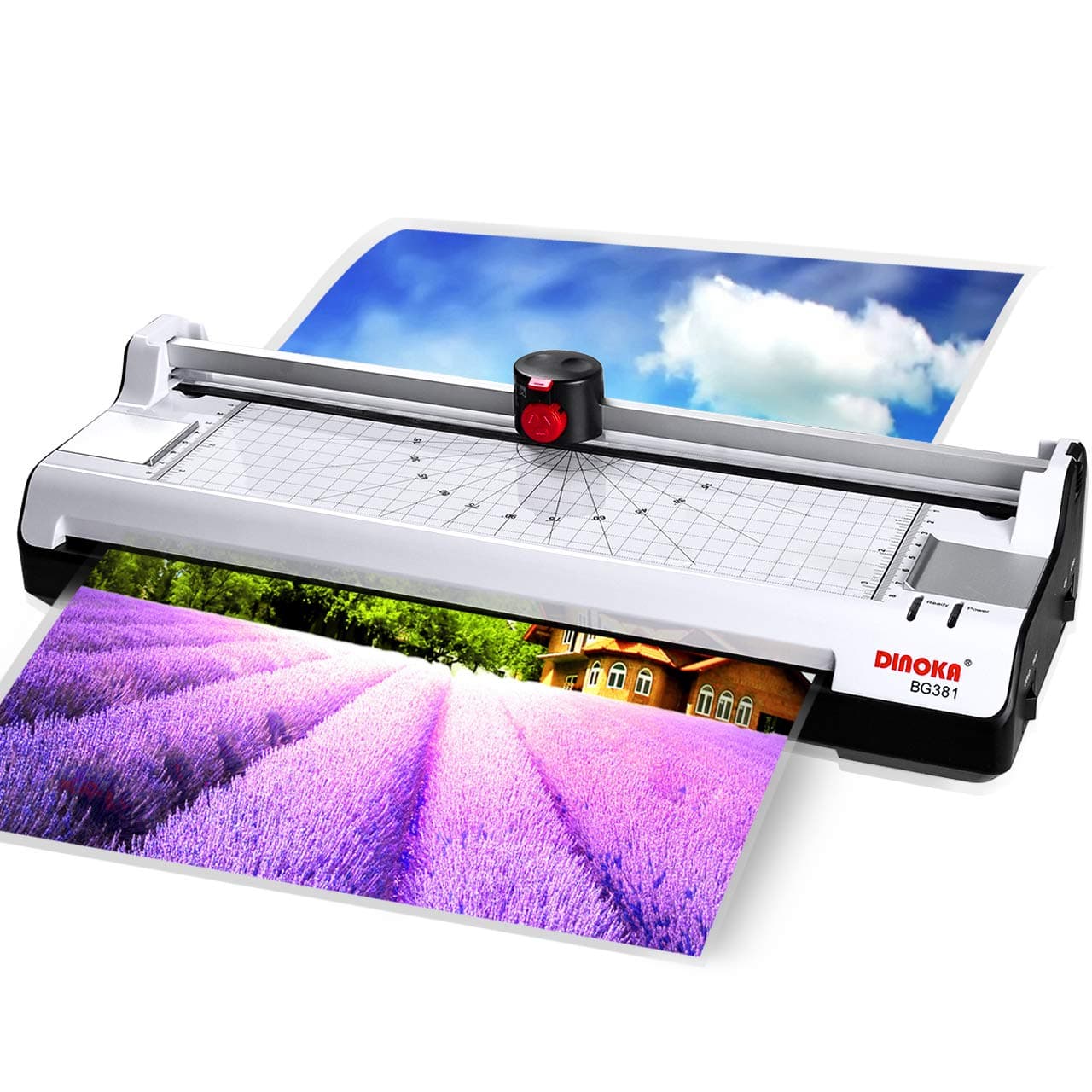Laminator, DINOKA A3 Laminator 4 in 1 Thermal Laminator Machines with Paper Trimmer, Corner Rounder, 20 Laminating Pouches, Jam Release Function, for Home Office School Lamination.