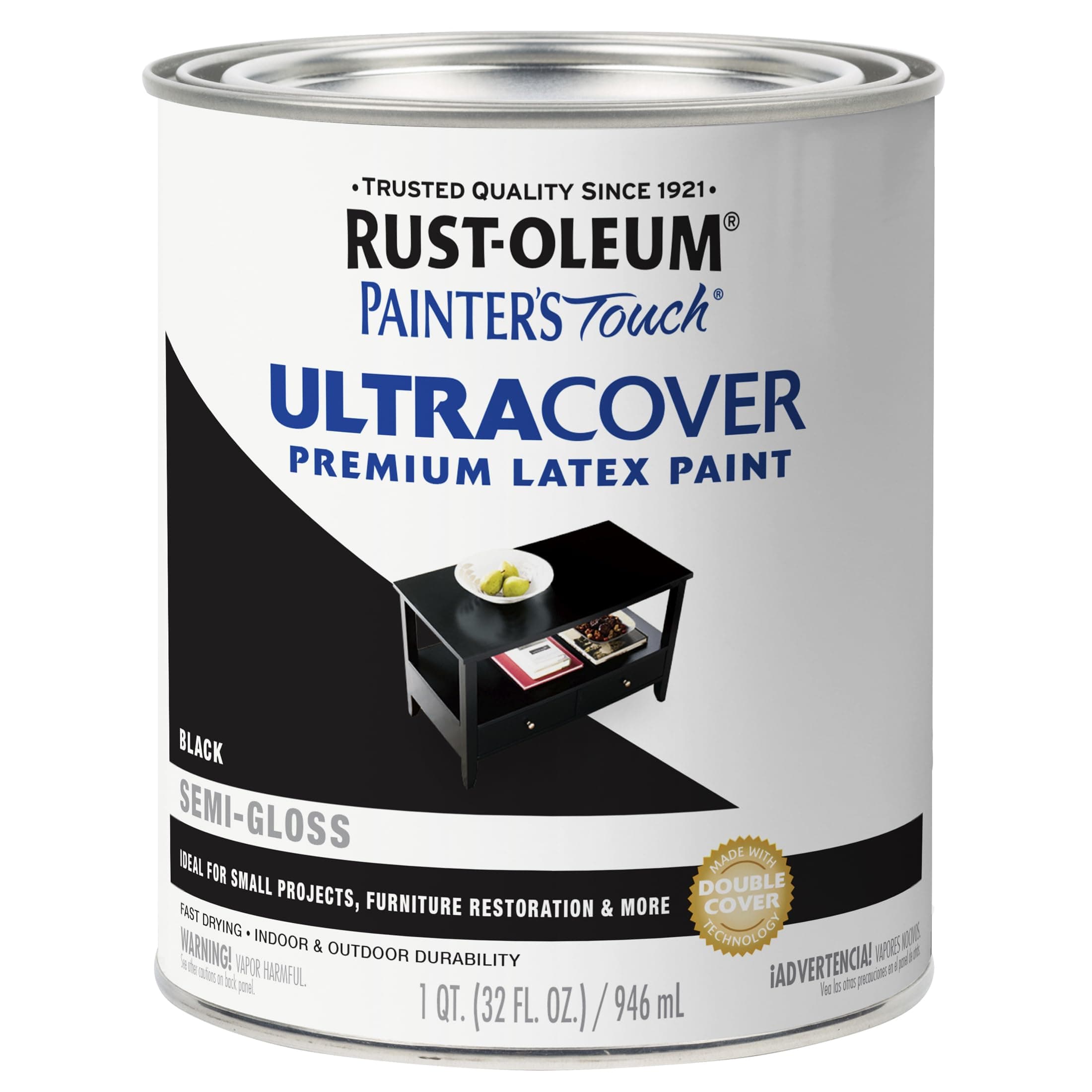 Painter's Touch Ultra Cover Multi-Purpose Gloss Brush-On Paint Quart