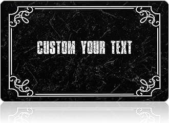 Personalized Monogram Door Mats with Family Name Custom Welcome Door Mat for Front Door with Anti-Slip Backing Personalized Doormat with Initial for Home Entrance Made in USA