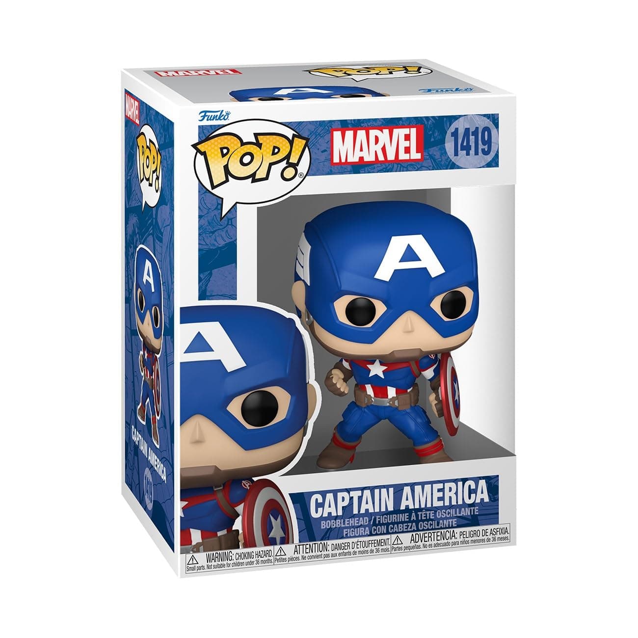 Funko Pop! Marvel: Marvel NC - Captain America - Marvel Comics - Collectable Vinyl Figure - Gift Idea - Official Merchandise - Toys for Kids & Adults - Comic Books Fans - Model Figure for Collectors