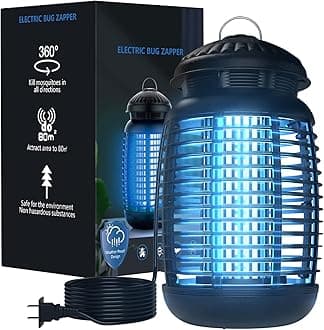 VANELC Bug Zapper for Indoor and Outdoor, 4200V Electric Mosquito Zapper, High Powered Waterproof Fly Zappers Mosquito Traps Outdoor, Fly Control for Home, Kitchen, Backyard, Camping