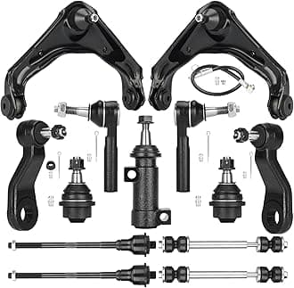 Front Upper Control Arms Suspension Kit Fit for Chevy Suburban Avalanche 2500 Silverado 1500HD GMC Sierra 1500HD 2500 Yukon XL-13 pcs