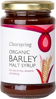 Clearspring Organic Barley Malt Syrup | 300g | Alternative to Refined Sugar | Deep Rich Flavour | Fat Free | Vegan | Reusable Zero Waste Packaging