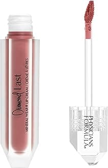 Physicians Formula Mineral Wear Diamond Last, Ultra-Creamy Liquid Lip Color, Richly Pigmented, Nourishing and Long-Wearing Formula, Rose Quartz Shade