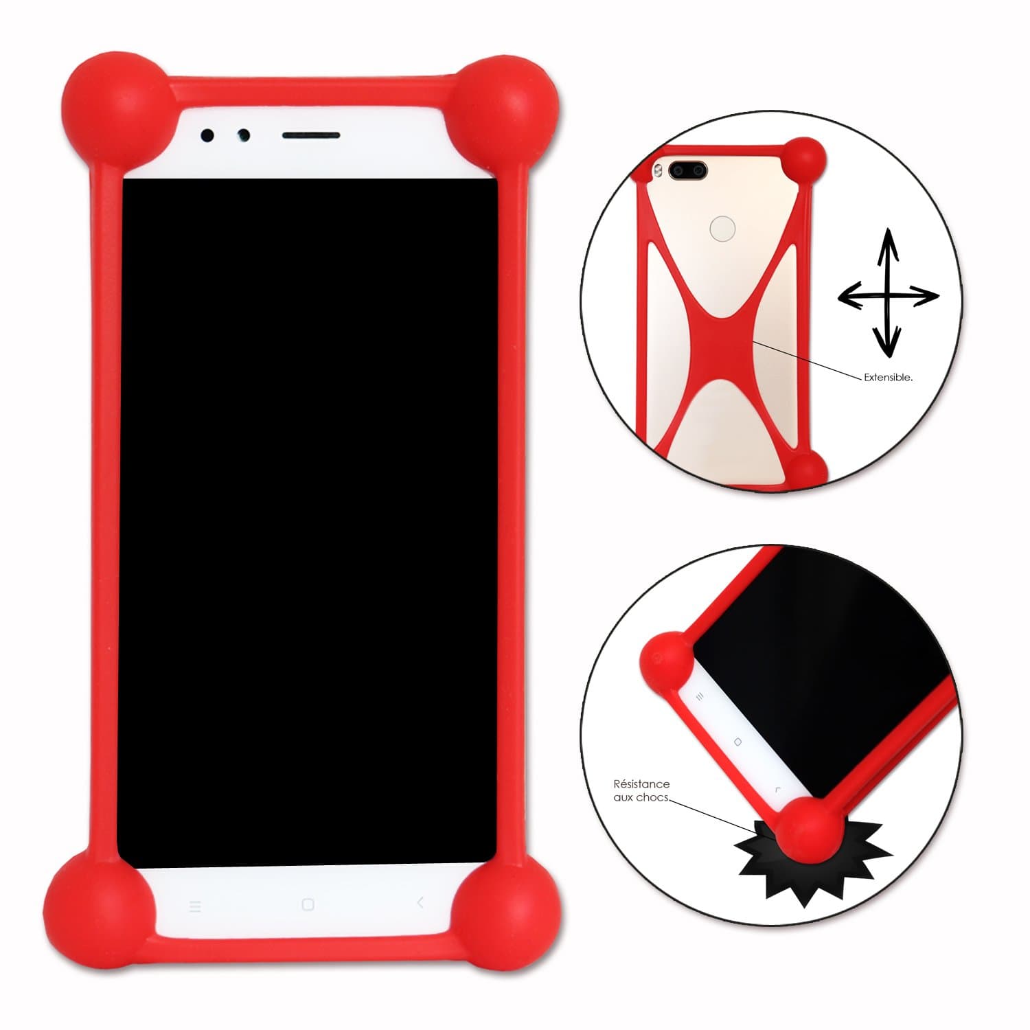 Shockproof Silicone Bumper Case for Wiko Ozzy Red