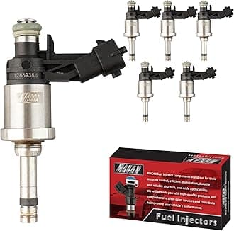 Set of 6 Fuel Injectors FJ994 12669384 Replacement Compatible with Buick Camaro Allure LaCrosse 2010-2011 Enclave Traverse Acadia 2009-2011 Cadillac CTS STS 2008-2011 3.6L - Replaces 12611545