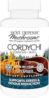 CordyChi Capsules - Energy & Immune Support Supplement - Cordyceps & Reishi Mushroom Supplement for Relaxation & Respiratory Support - Aids Against Tiredness - 120 Capsules (60 Servings)*