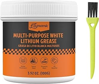 Multi Purpose White Lithium Grease 3.52 Oz for Automotive Brake Calipers Door Hinges Bike Bearings Tracks High Temp Heavy Duty NLGI 2 Lubricant Protects Against Rust and Corrosion (100g)