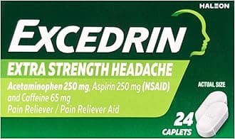 Excedrin Extra Strength Headache Aspirin Caplets, 24 Count
