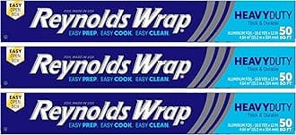 Reynolds Wrap - Heavy Duty Aluminum Foil - 50 Square Foot Roll - Pack of 3