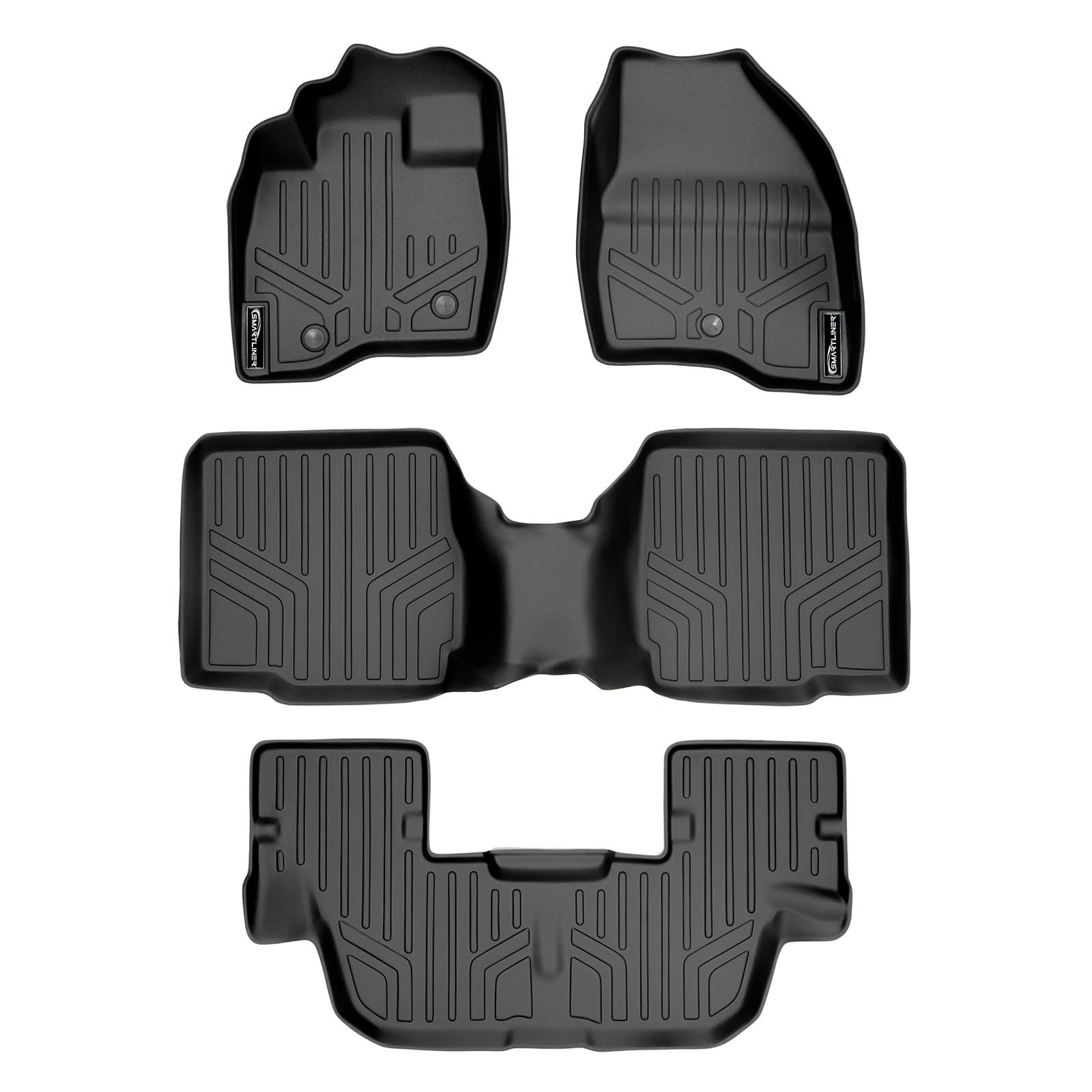 MAXLINER Floor Mats 3 Row Liner Set for 2011-2014 Ford Explorer