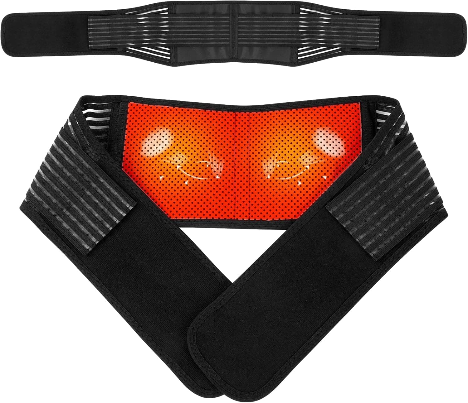 Heated Back Braces, Back Support Belt with Magnet, Self Heating Lower Support Back Braces for Lower Pain Relief, Adjustable Knitted Lumbar Support Belt with Breathable Mesh Design for Herniated Disc,Sciatica,Scoliosis (XL)