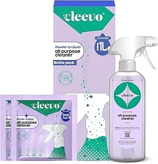 - Cleevo All- Surface Cleaner- 1 Litre Bottle Pack | Plant-based Powerful Surface Cleaning Liquid for Tough Stains | Non-toxic Stain Remover for Home Surfaces Cleaning | Multi Surface Cleaner (Lavender)