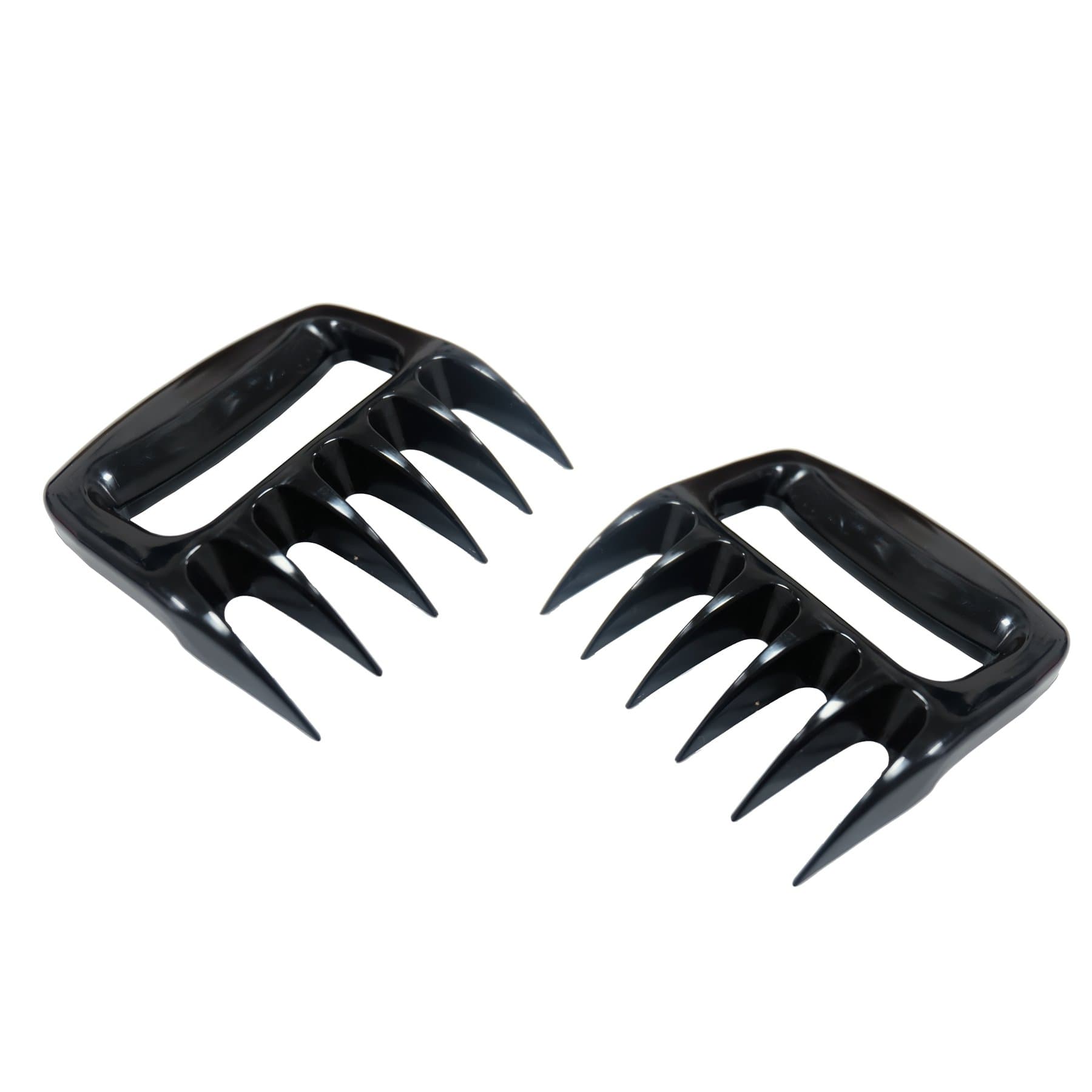 Landto Meat Claws Hard Plastic Black Handle Pulled Meat Shredder Claws BBQ Meat Fork for Pork Beef Turkey (Meat Claws 2 Pcs)