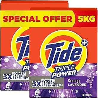 Triple Power Lavender, 2.5KG x 2, Laundry Detergent Powder