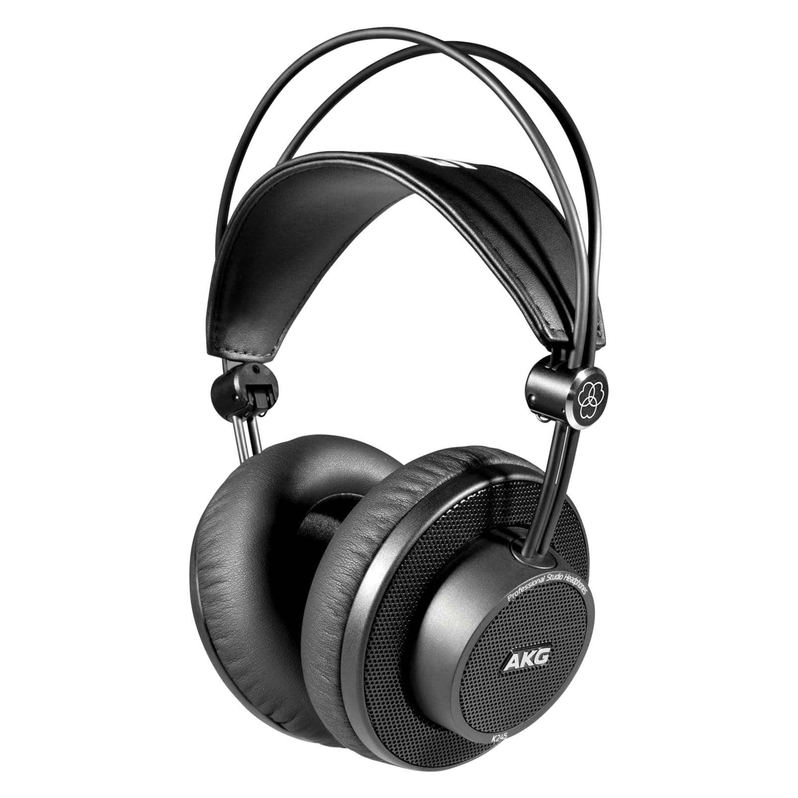 K245 Over Ear Open Back Lightweight Folding Studio Headphones,Wired,Black
