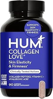 HUMCollagen Love - Support Firm Skin & Elasticity - Reduce Signs of Ageing - Premium Collagen, Vitamin C and a Powerful Antioxidant - 90 Capsules - 30 Day Supply