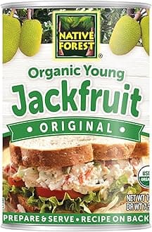 Native Forest Organic Young Jackfruit - Organic Canned Jackfruit, Jackfruit Canned, Jackfruit Organic, Vegan Meat Substitute - 14 Ounce (Pack of 1)