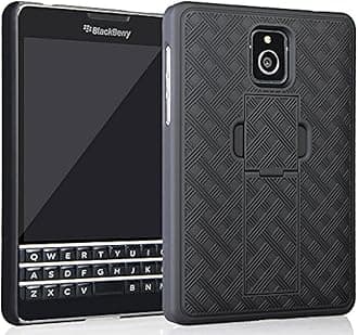Case for AT&T BlackBerry Passport, Black Kickstand Case Slim Hard Shell Cover for AT&T BlackBerry Passport (SQW100-3)