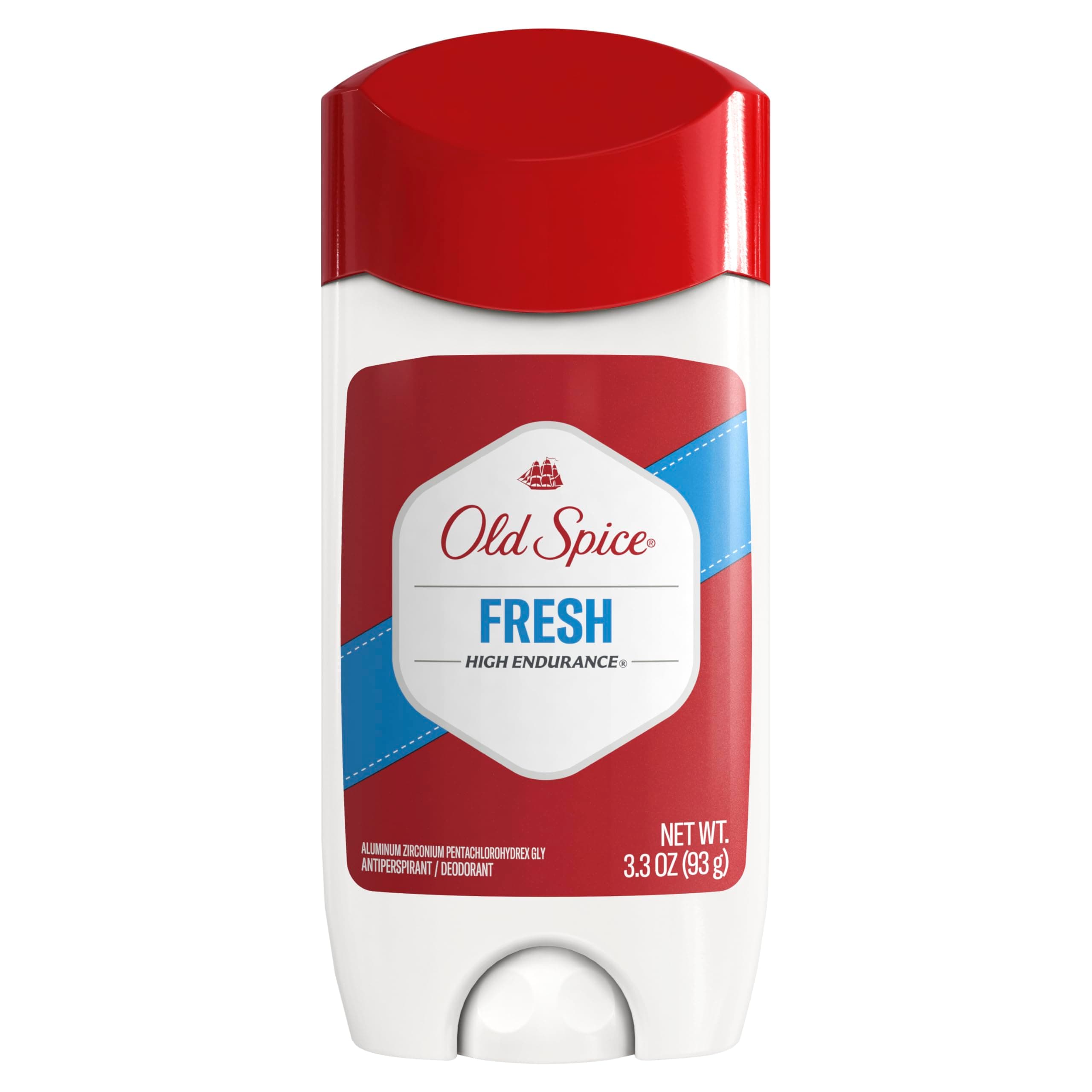 Old Spice High Endurance Invisible Solid Fresh Scent Men's Anti-Perspirant & Deodorant 3 Oz (Pack of 6)
