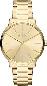 Cayde Men's Gold Dial Stainless Steel Analog Watch - AX2707